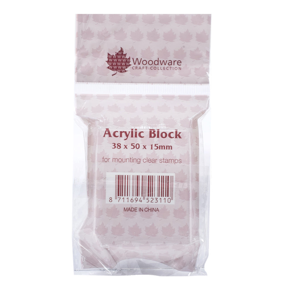 Woodware Acrylic Block 1.5 x 2" - WW2311
