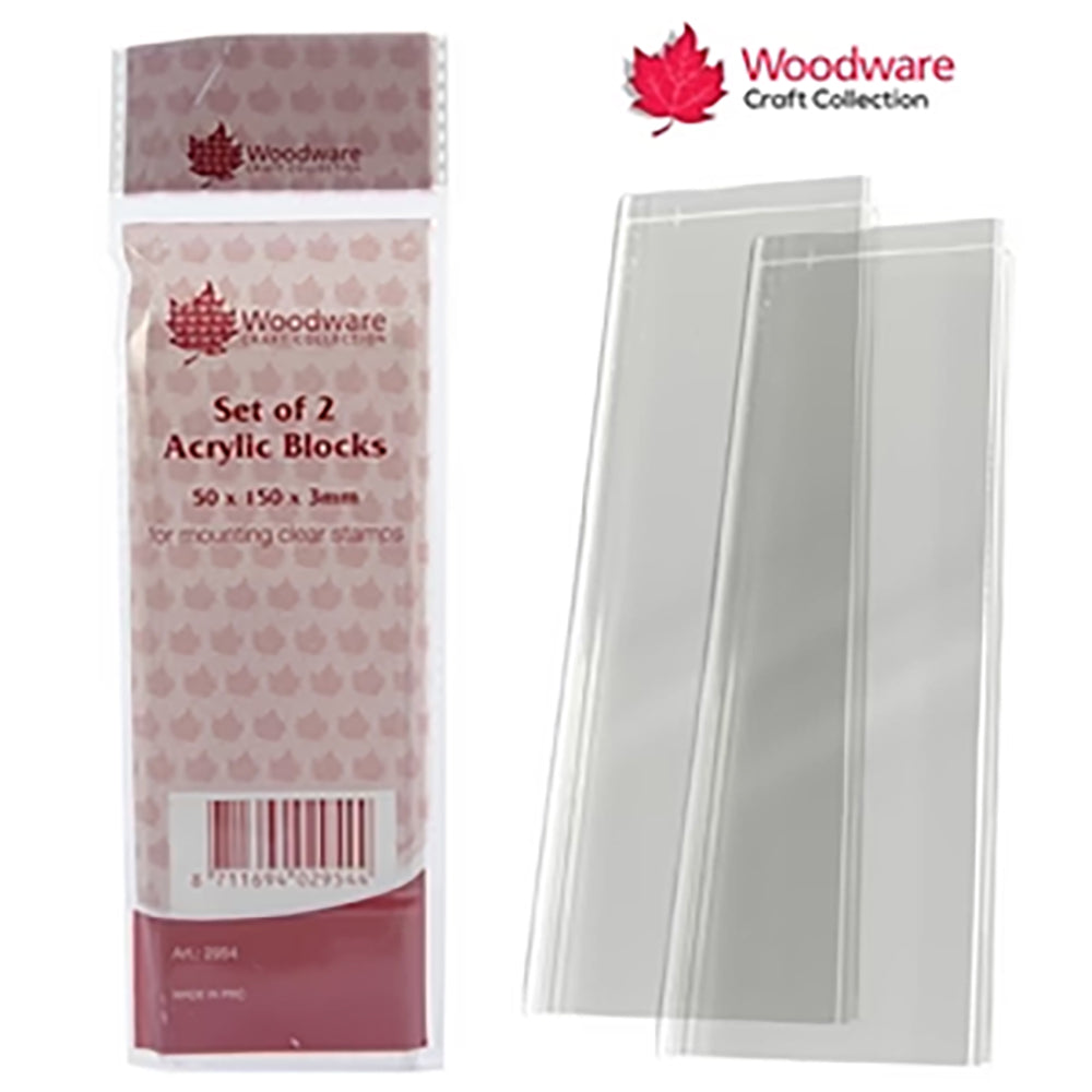 Woodware Acrylic Block Long Set of 2 - WW2954