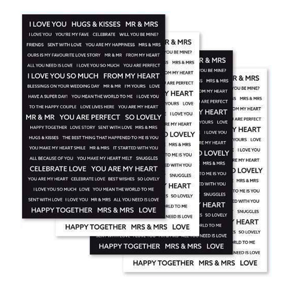 Creative Expressions Wordies Sentiment Sheets - Love CEW006