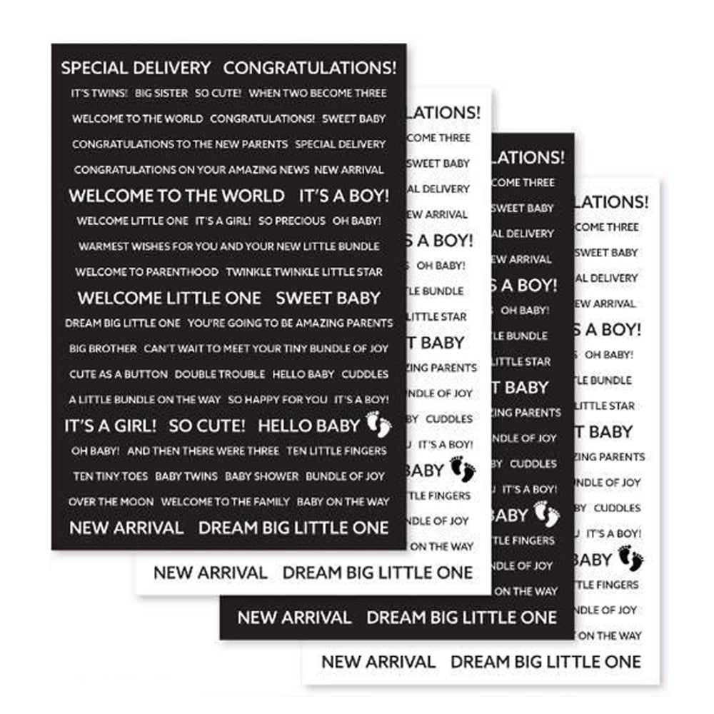 Creative Expressions Wordies Sentiment Sheets - Sweet Baby CEW020