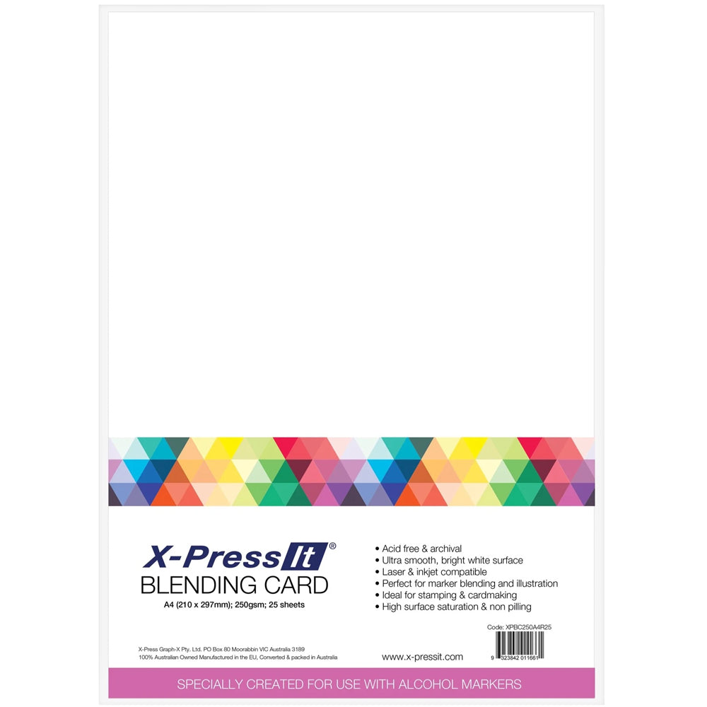 X-Press It Copic Blending Card A4 - 25pk