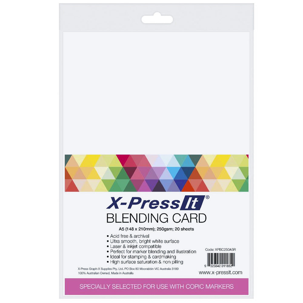 X-Press It Copic Blending Card A5 - 20pk
