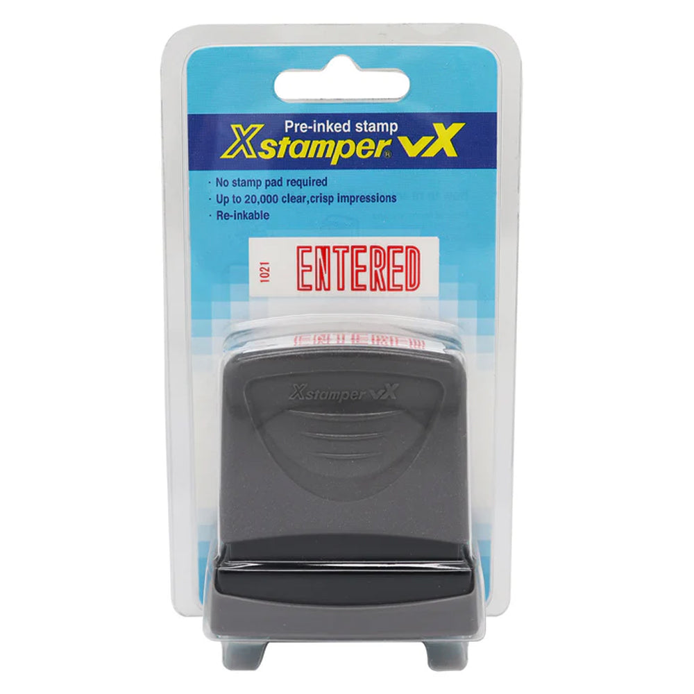 Xstamper Self Inking Stamp - Entered
