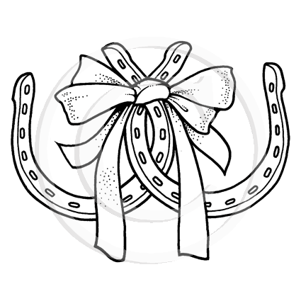 0369 F - Horse Shoes Rubber Stamps