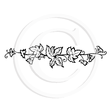 0691 BB - Ivy Vine Rubber Stamp