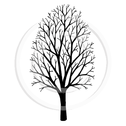 0981 FF - Tree Rubber Stamp