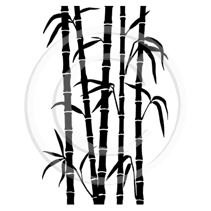 0987 GG - Bamboo Rubber Stamp