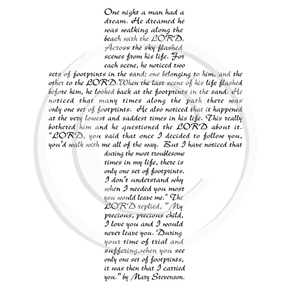 2820 I - Cross Rubber Stamp