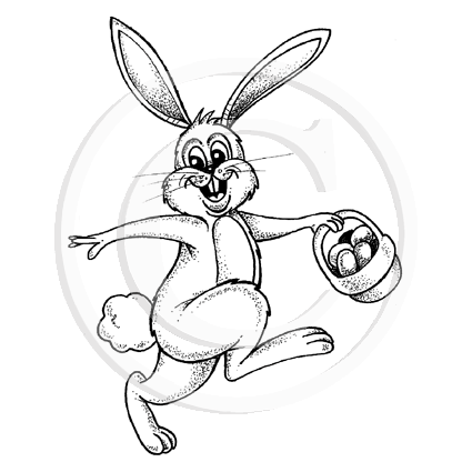 2903 G - Easter Bunny Rubber Stamp