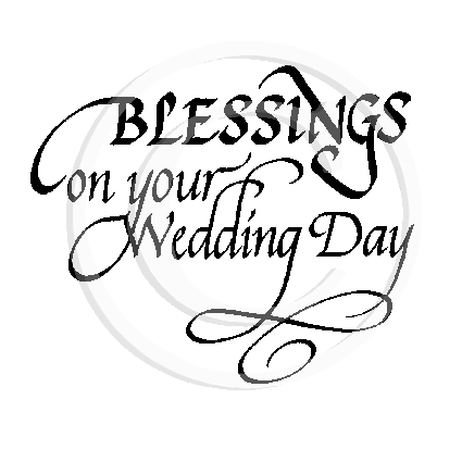 3001 F - Blessings On Your Wording Wedding Day