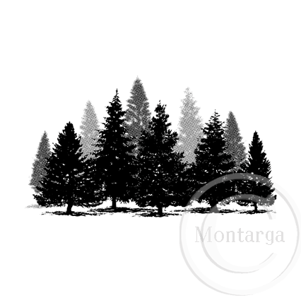 3449 GG - Trees Rubber Stamps