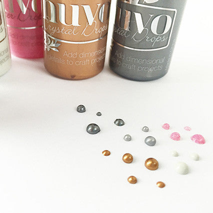 Nuvo Crystal Drops Pearl - Ivory Seashell