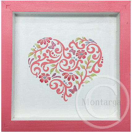 Montarga Stencil - Filigree Heart