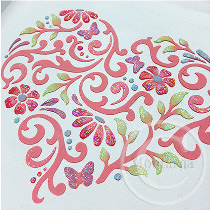 Montarga Stencil - Filigree Heart