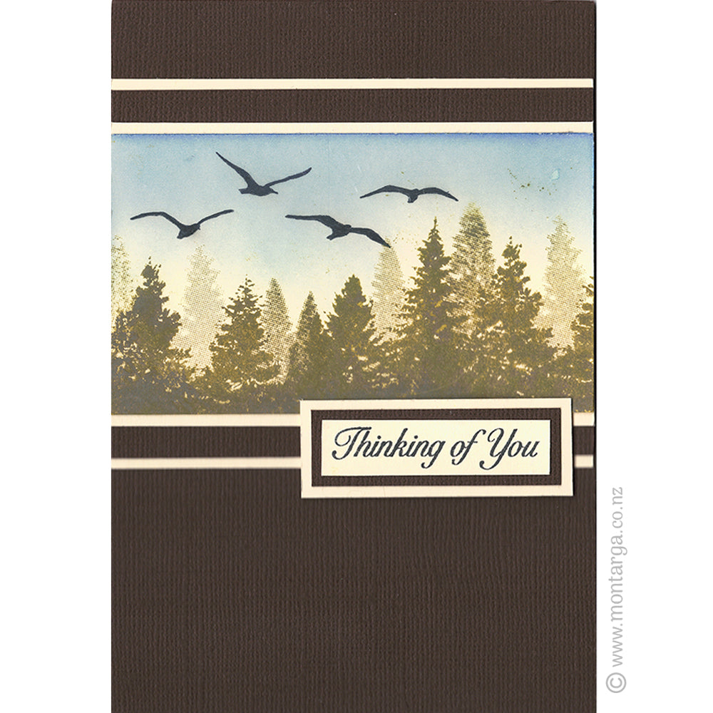 3449 GG - Trees Rubber Stamps