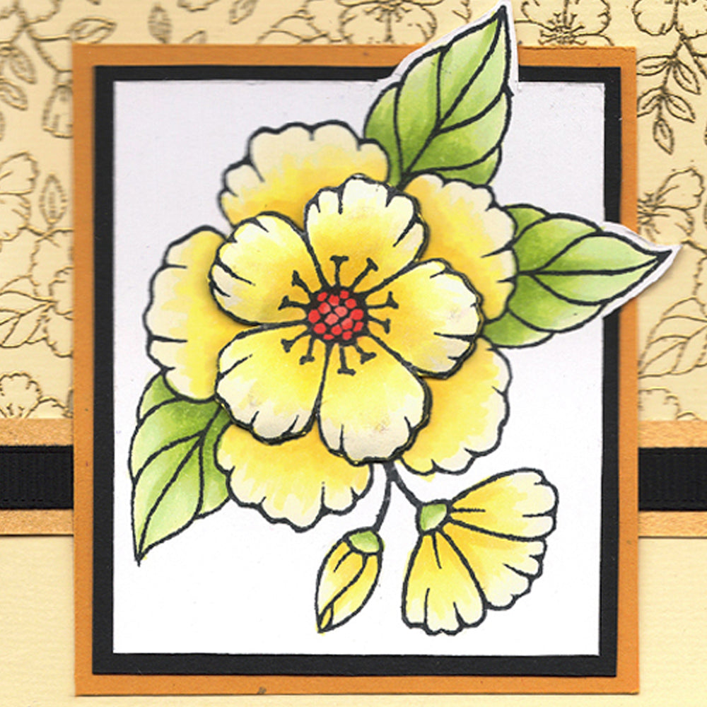 Card Sample - Blossom - yellow