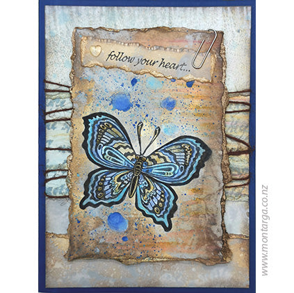 Card Sample - Distress Butterfly