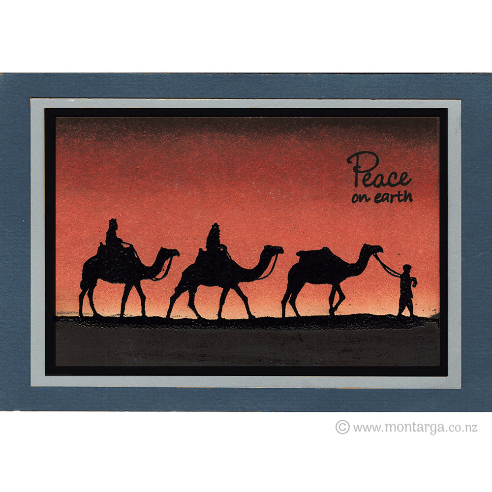 2364 A - Peace On Earth Wording Rubber Stamp