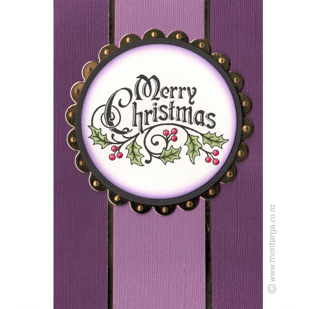 Card Sample - Merry Christmas in Circle
