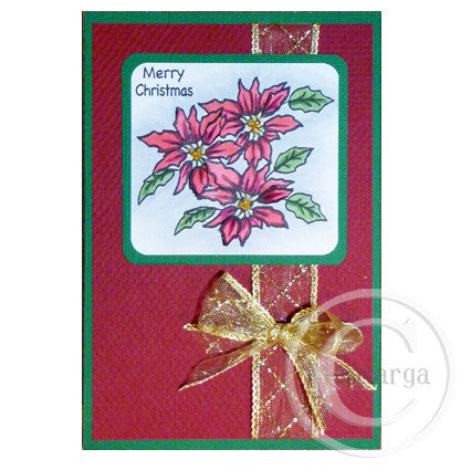 2349 A - Mini Merry Christmas Wording Rubber Stamp
