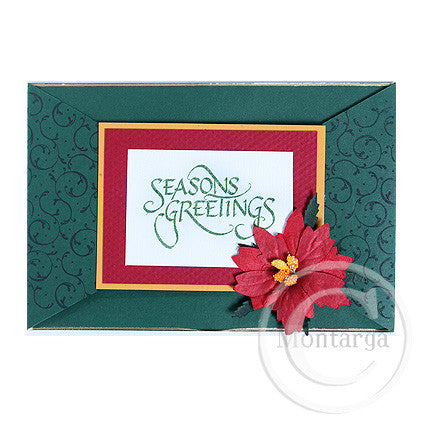 2324 E - Seasons Greetings Wording Rubber Stamp