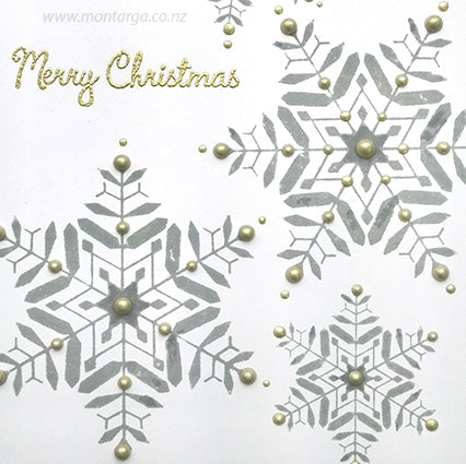 Card Sample - Simple Snowflakes