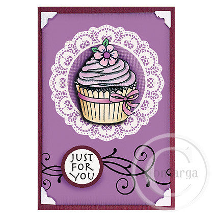 2969 A - Just For You Wording Rubber Stamp