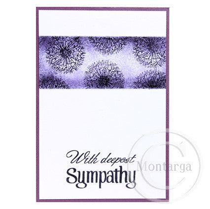0339 E - Deepest Sympathy Wording Rubber Stamp