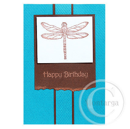 1366 F or C Dragonfly Rubber Stamp