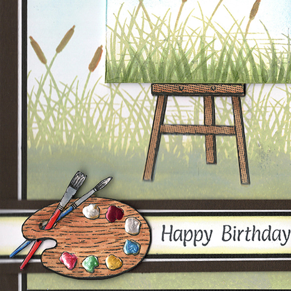 Card Sample - Painting on Easel