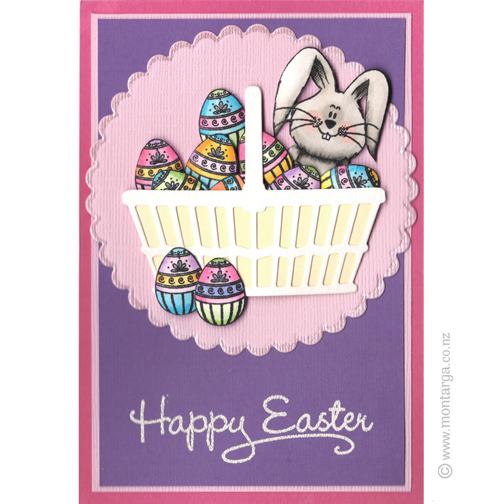Card Sample - Easter Bunny - Purple