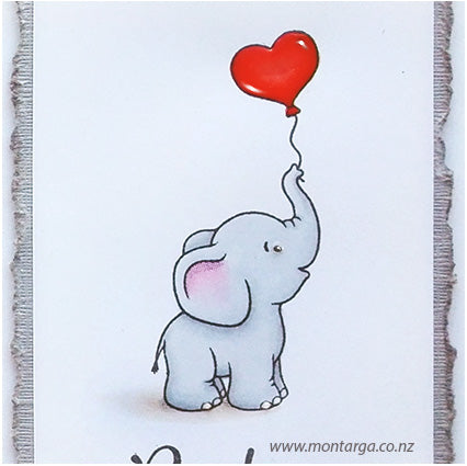 Card Sample - Baby Elephant