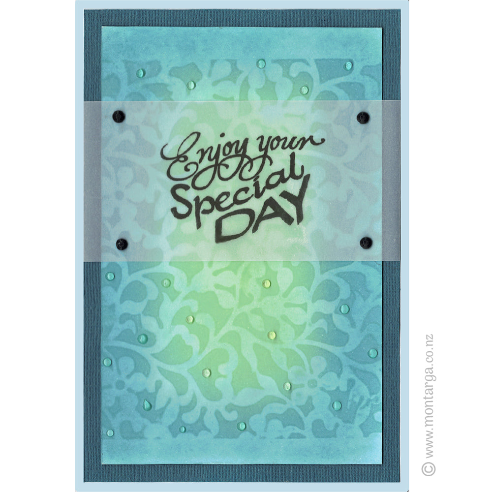 Card Sample - Special Day - Distress Oxide Background