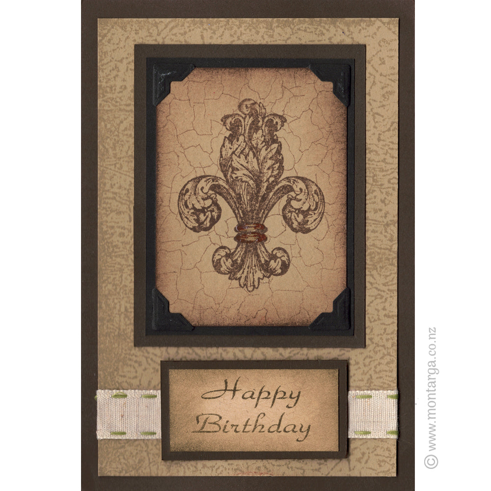 3322 I or G - Crackle Background Rubber Stamp