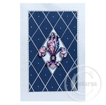 3338 F - Fleur de Lis Rubber Stamp