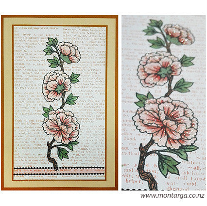 Card Sample - Sparkly Flowers