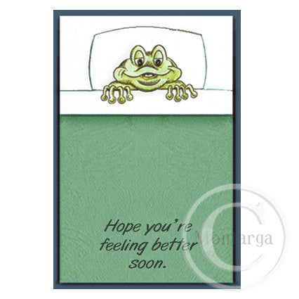 2804 B - Feeling Better Soon Wording Rubber Stamp