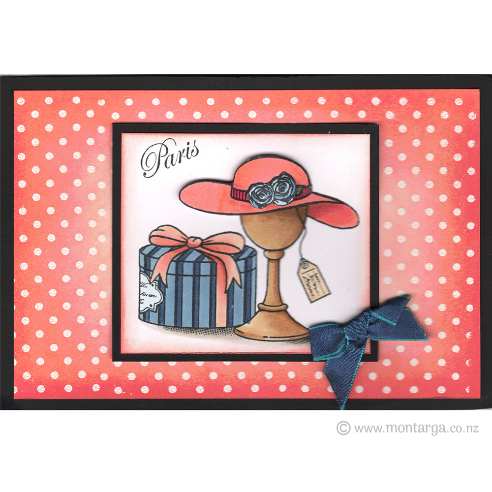 1752 A - Paris Wording Rubber Stamp