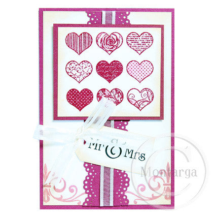 3042 B - Mr & Mrs Wording Rubber Stamp