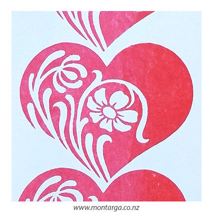 Card Sample - Three Hearts