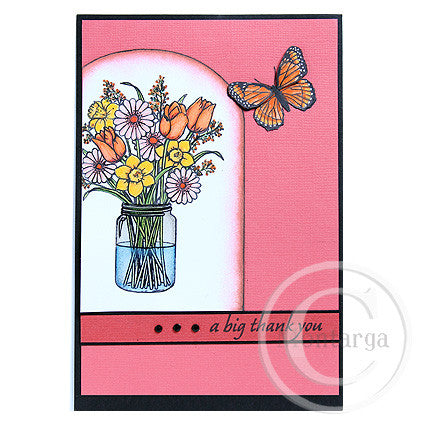 1393 A, C or G - Butterfly Rubber Stamp