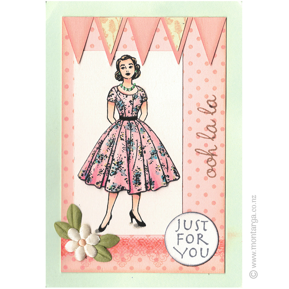 3543 GG - Elegant Lady Rubber Stamp