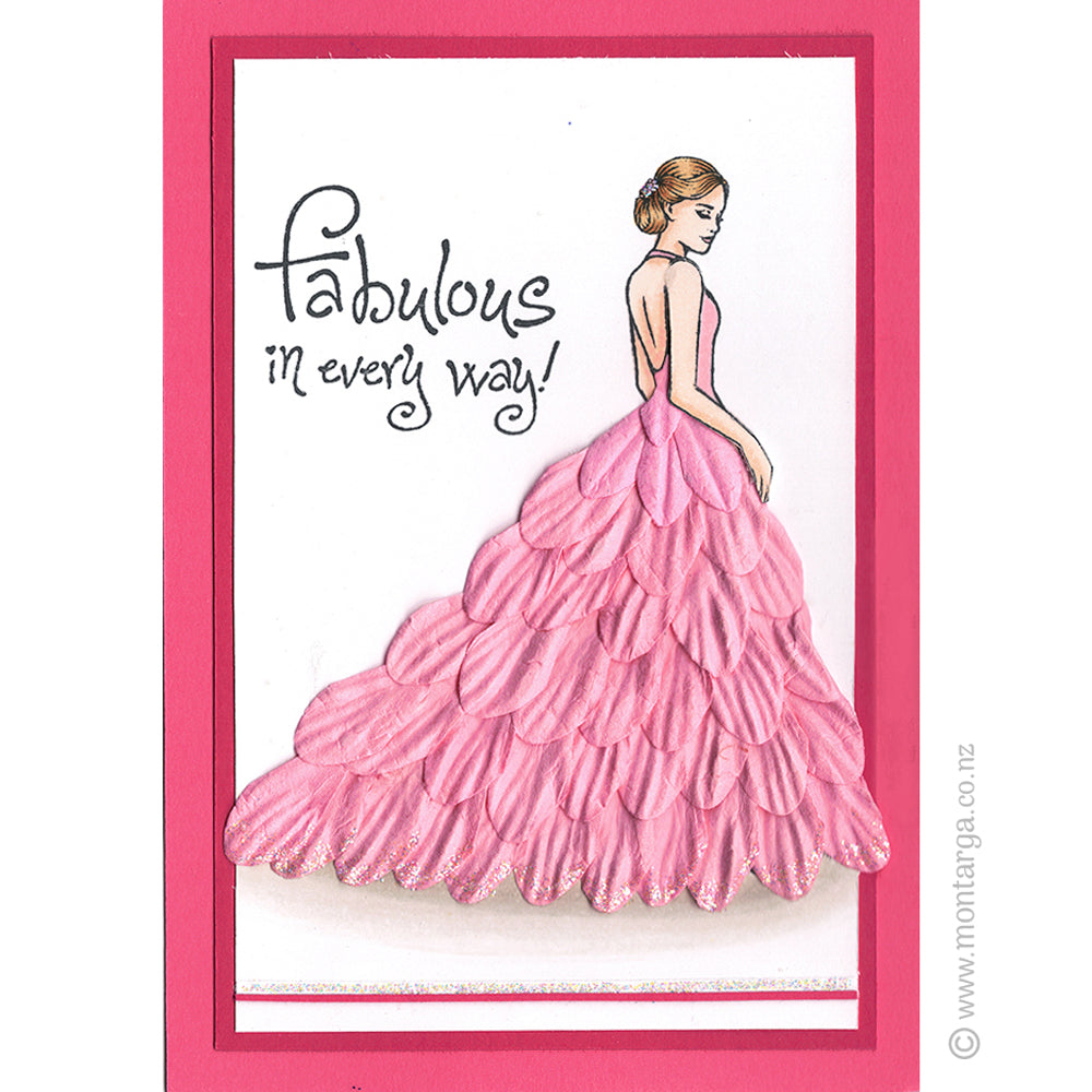 3560 GGG - Elegant Lady Rubber Stamp
