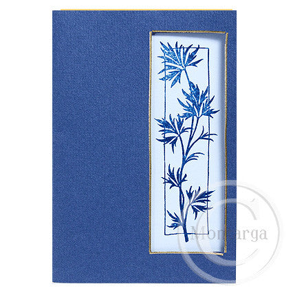 3246 FFF - Leaf In Border Rubber Stamp