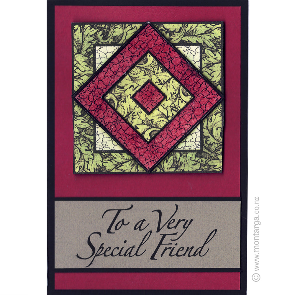 3018 FF - Special Friend Wording Rubber Stamp
