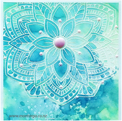 Card Sample - Watercolour Mandala