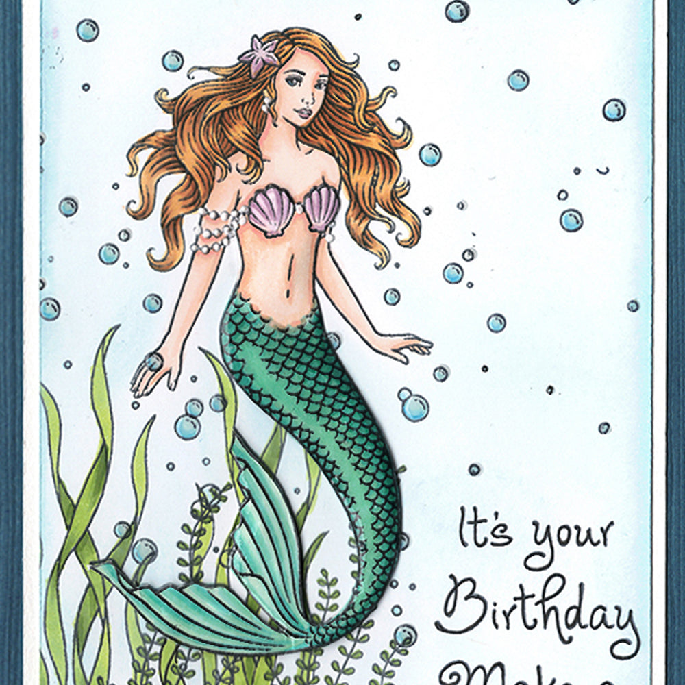 Card Sample - Under the Sea - Mermaid