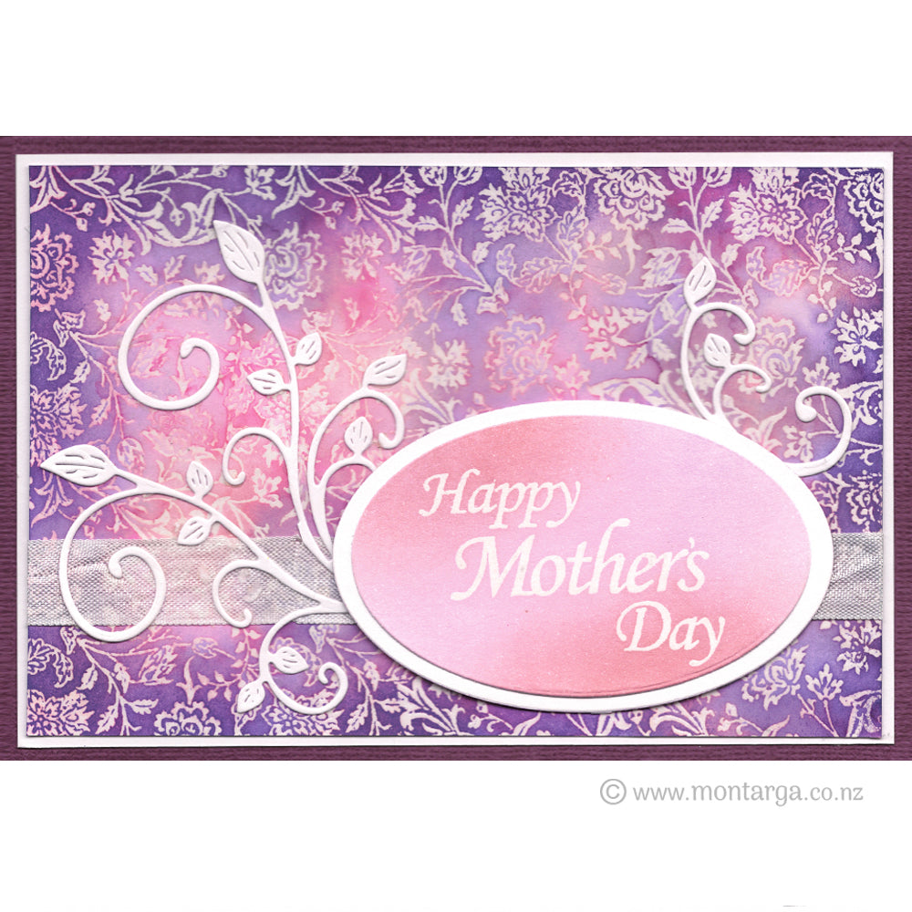 3031 E - Mother's Day Wording Rubber Stamp