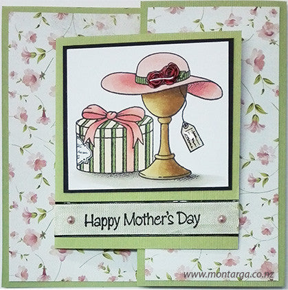2753 B - Mother's Day Wording Rubber Stamp