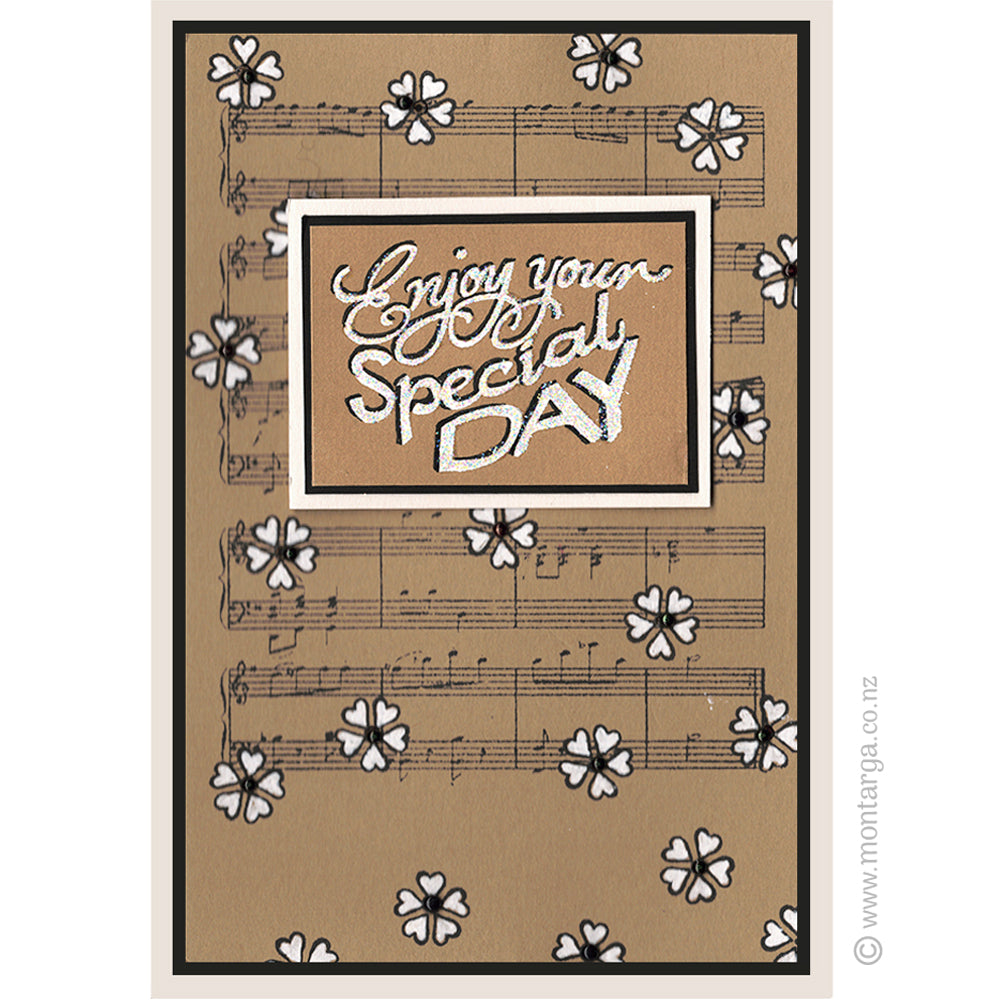 0245 E - Special Day Wording Rubber Stamp